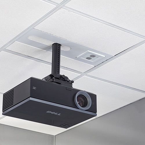 Sysaubp2 Suspended Ceiling Projector System With 2 Gang Filter